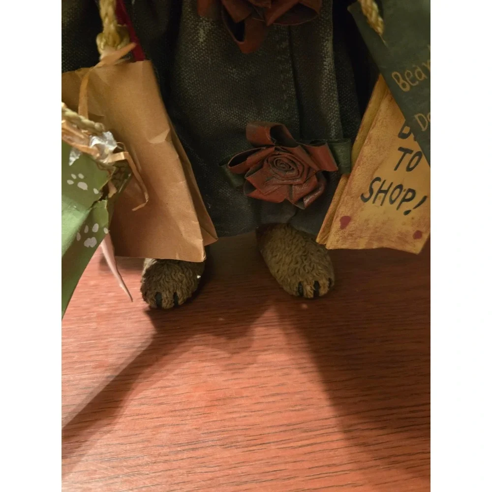 Boyds Bears Bearwear Resin Figurine Born to Shop Bearbury Department Store Large